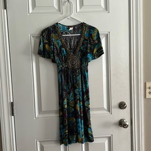 Pretty printed dress size small